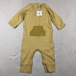 Kate Quinn One Piece Kids Toddler 2T Yellow Striped One Piece Snaps NEW NWT